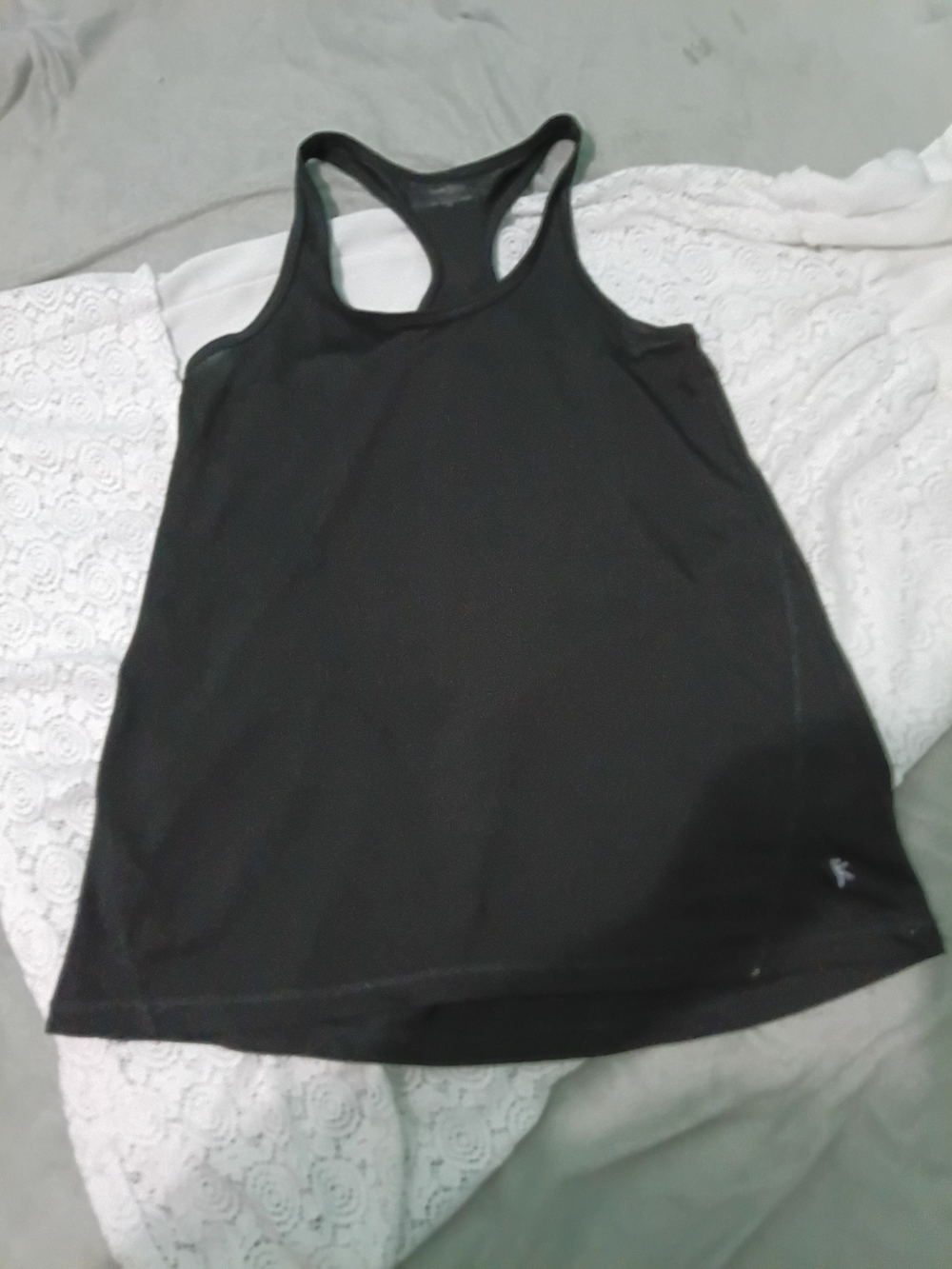 Danskin Black Racerback Tank Top